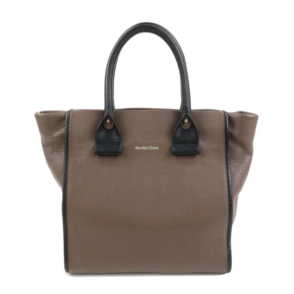 Chloe See by Chloe Leather Handbag Brown
